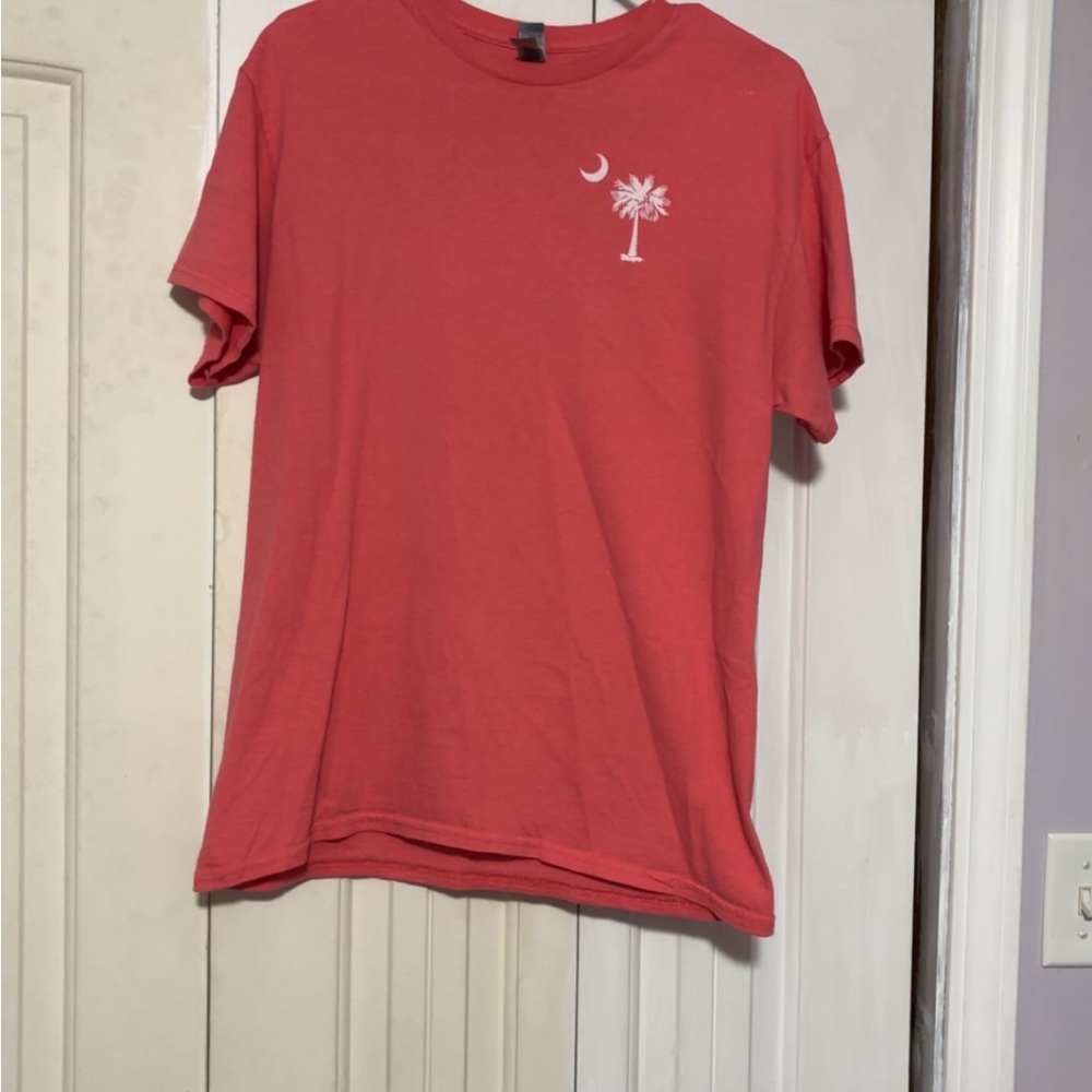 Palmetto Moon Coral Palm Tree T-Shirt